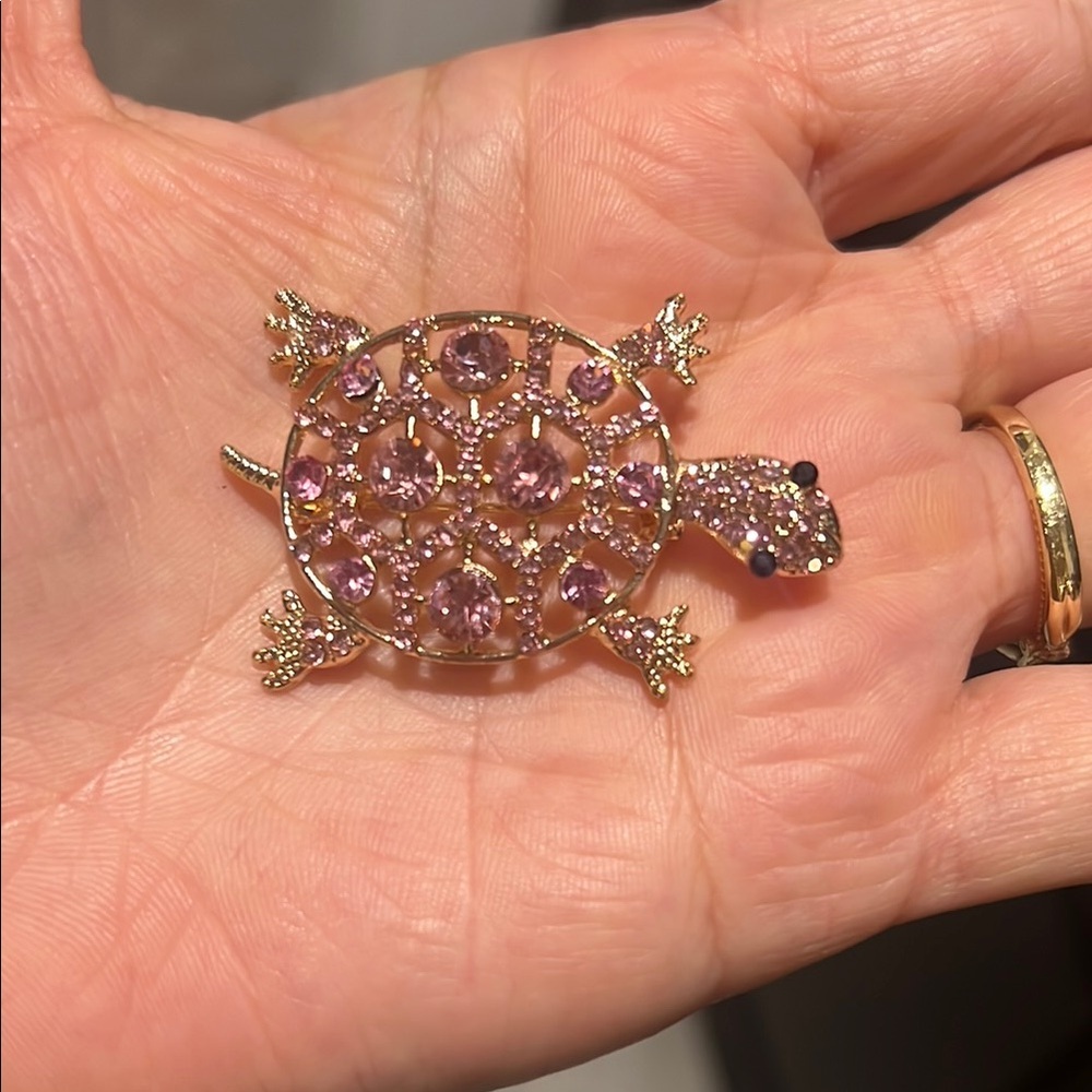 5/$25 Mint Gold Turtle Brooch